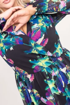 Polski Sukienka w kwiaty NESADINA Wzór 12