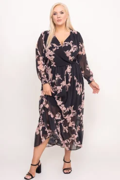 Polski Sukienka w kwiaty NESADINA Wzór 13