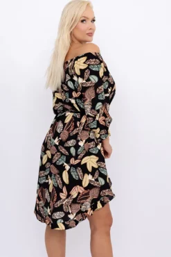 Włoski Sukienka w kwiaty VOMI Wzór 10