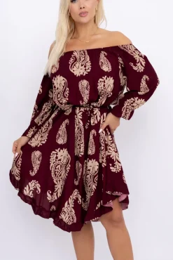 Włoski Sukienka w kwiaty VOMI Wzór 12