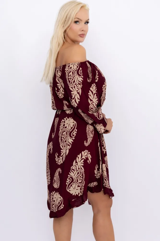 Włoski Sukienka w kwiaty VOMI Wzór 12