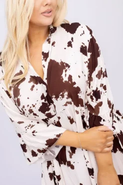 Włoski Sukienka z falbaną HERIA Wzór 2