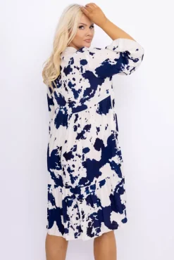 Włoski Sukienka z falbaną HERIA Wzór 3