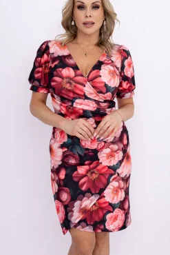 Włoski Sukienka z marszczeniem NORIMA Wzór 2