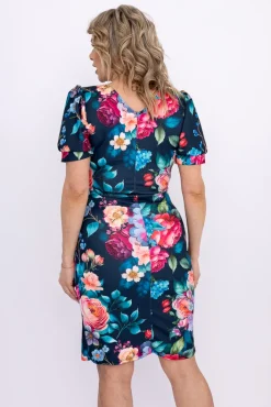 Włoski Sukienka z marszczeniem NORIMA Wzór 5