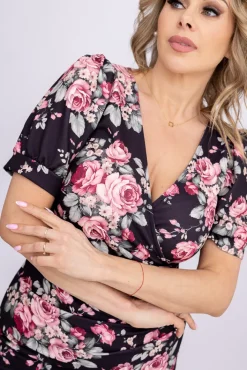 Włoski Sukienka z marszczeniem NORIMA Wzór 6