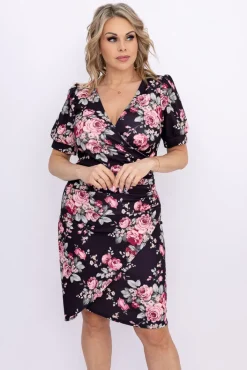 Włoski Sukienka z marszczeniem NORIMA Wzór 6