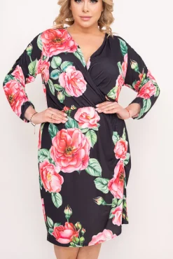 Polski Sukienka z marszczeniem VENUI Wzór 3