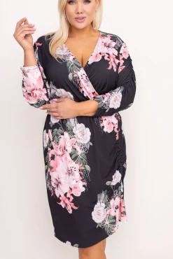 Polski Sukienka z marszczeniem VENUI Wzór 5