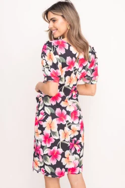 Włoski Sukienka z marszczeniem XIOPI Wzór 1