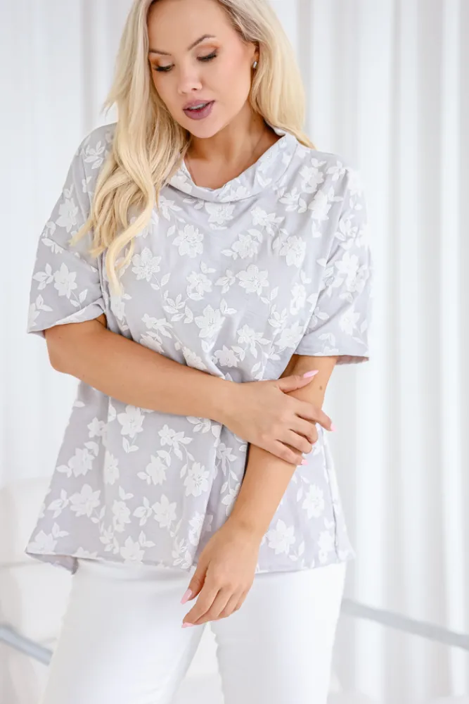 Damskie Polski Szara Bluzka SEGERI