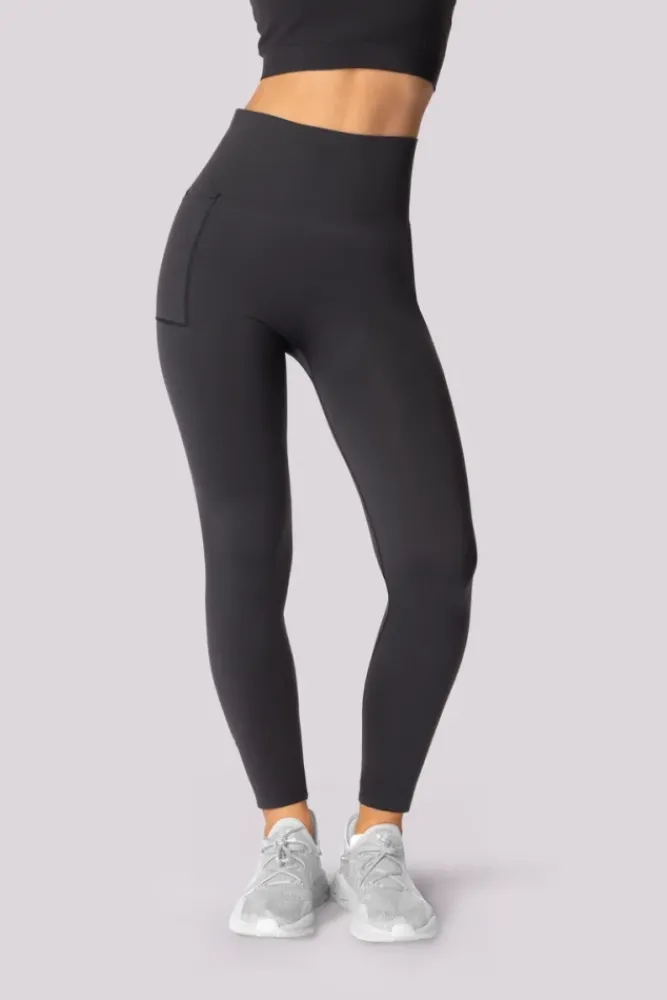 Polski Szare Legginsy z kieszonką BASE