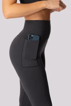 Polski Szare Legginsy z kieszonką BASE