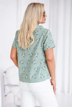 Damskie Polski Szałwiowa Koszula KALIANTI