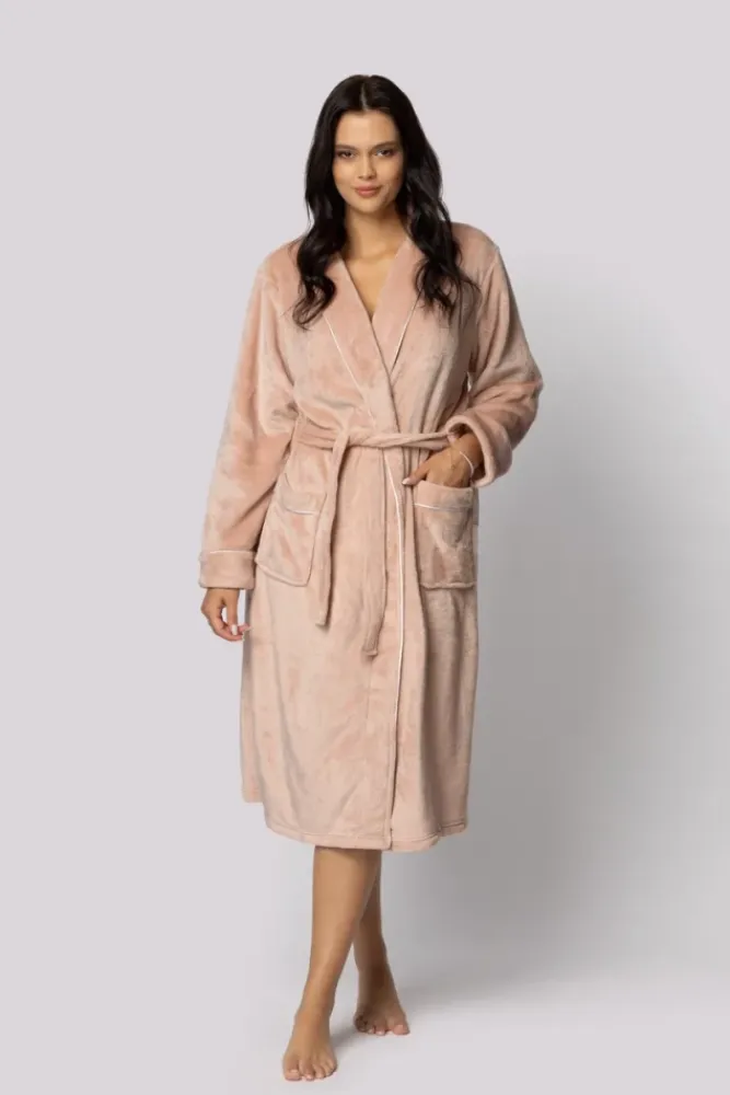 Polski Szlafrok COMFY LIGHT PINK