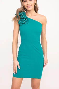 Polski Szmaragdowa Sukienka KERVI