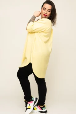 Damskie Włoski Żółta Koszula SIRIN