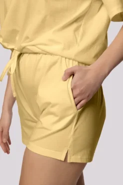 Polski Żółta Piżama z szortami BLISS