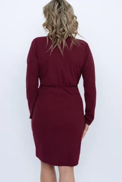 Włoski Wiśniowa Sukienka LITURI