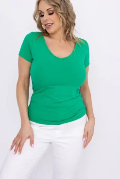 Damskie Polski Zielona Bluzka GELDI