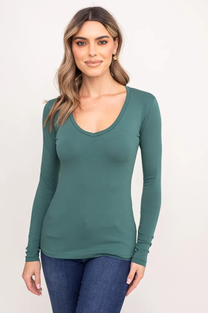 Damskie Polski Zielona Bluzka GENAYA