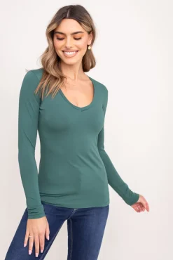 Damskie Polski Zielona Bluzka GENAYA