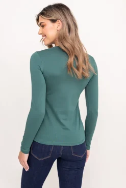 Damskie Polski Zielona Bluzka HEMENI