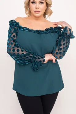 Damskie Polski Zielona Bluzka HERMIONA