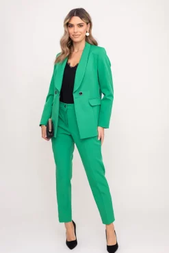 Damskie Polski Zielona Marynarka dwurzędowa VIRIM