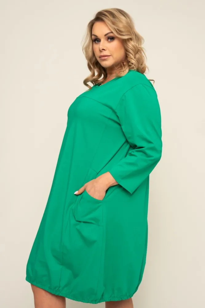 Polski Zielona Sukienka BALIN