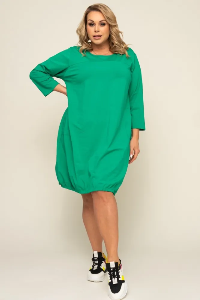 Polski Zielona Sukienka BALIN