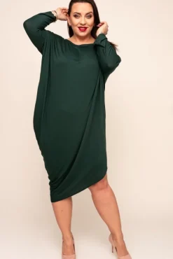 Polski Zielona sukienka CASUAL FASHION