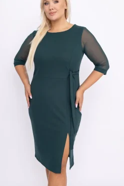 Polski Zielona Sukienka CRAVATTA