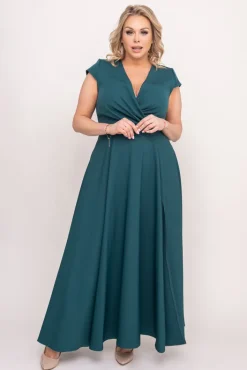 Polski Zielona Sukienka LOREDANA