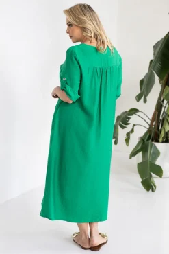 Polski Zielona Sukienka RAYLE
