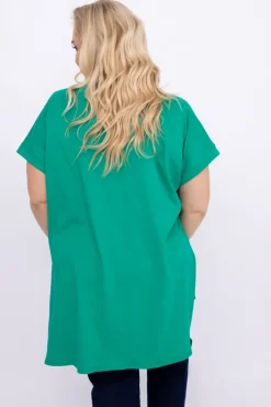 Damskie Włoski Zielona Tunika MALTIZI
