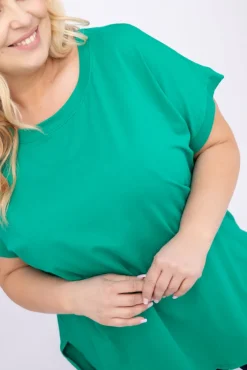 Damskie Włoski Zielona Tunika MALTIZI